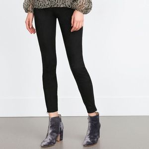 Zara Pants - Zara Suede Leggings with Side & Ankle Zipper Zara Pants - Zara Suede Leggings with Side & Ankle Zipper